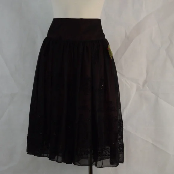 JESSICA Tule/Net/Layered Embossed Skirt SZ 12 NWT #B44 - Picture 4 of 10